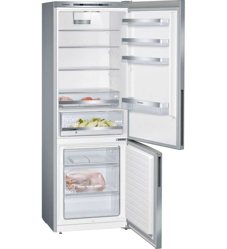 Siemens iQ500 KG49E4ICA frigorifero con congelatore Libera installazione 419 L C Acciaio inossidabile