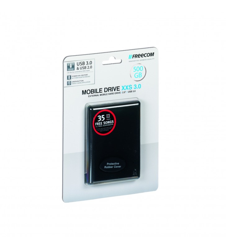 Freecom Mobile Drive XXS 3.0 hard-disk-uri externe 500 Giga Bites Negru
