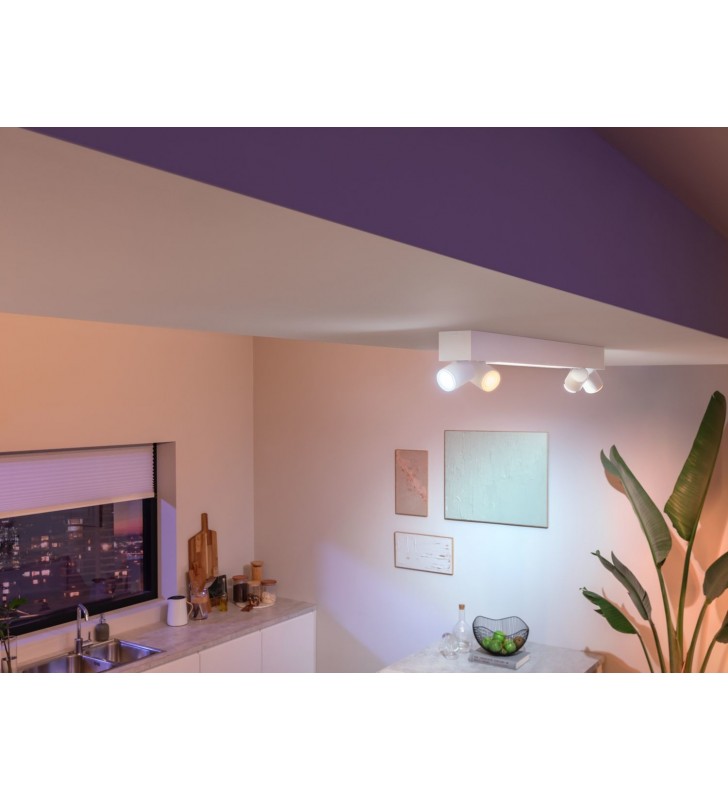 Philips Hue White and Color ambiance Set 4 faretti a soffitto Centris