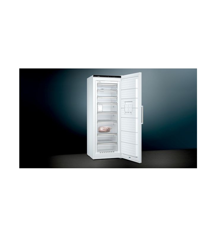 Siemens iQ500 GS58NAWDV congelatore Verticale Libera installazione 366 L D Bianco