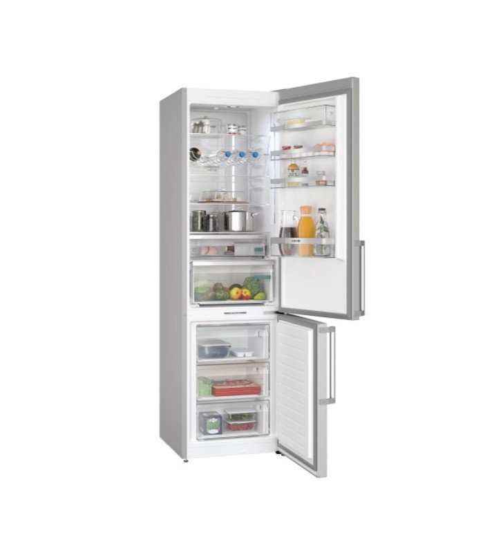 Siemens iQ500 KG39NAIBT frigorifero con congelatore Libera installazione 363 L B Acciaio inossidabile