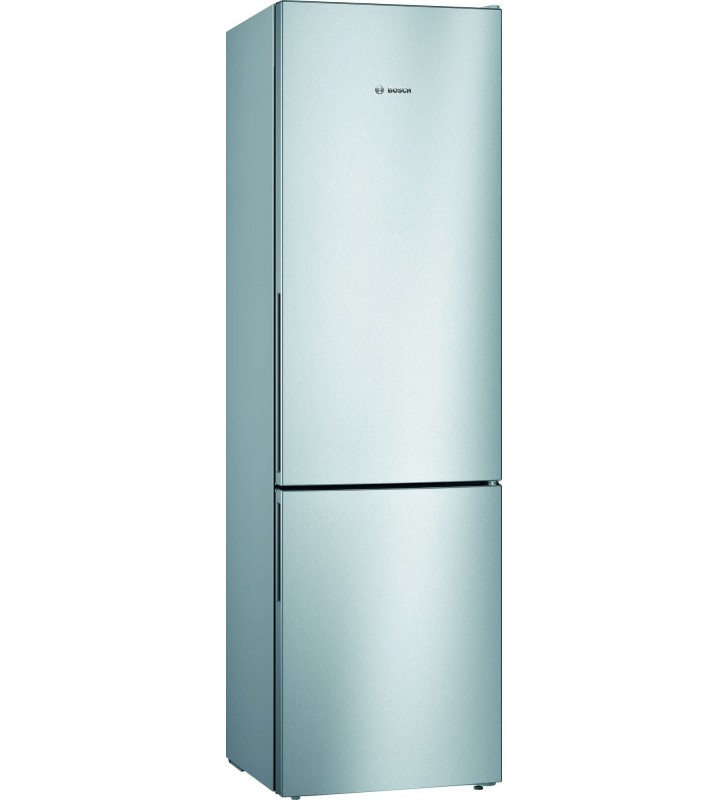 Bosch Serie 4 KGV392LEA frigorifero con congelatore Libera installazione 343 L E Acciaio inossidabile