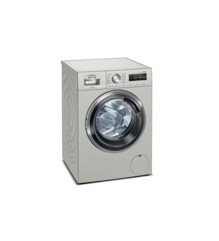 Siemens iQ700 WM14VMS2 lavatrice Caricamento frontale 9 kg 1400 Giri/min B Argento, Acciaio inossidabile