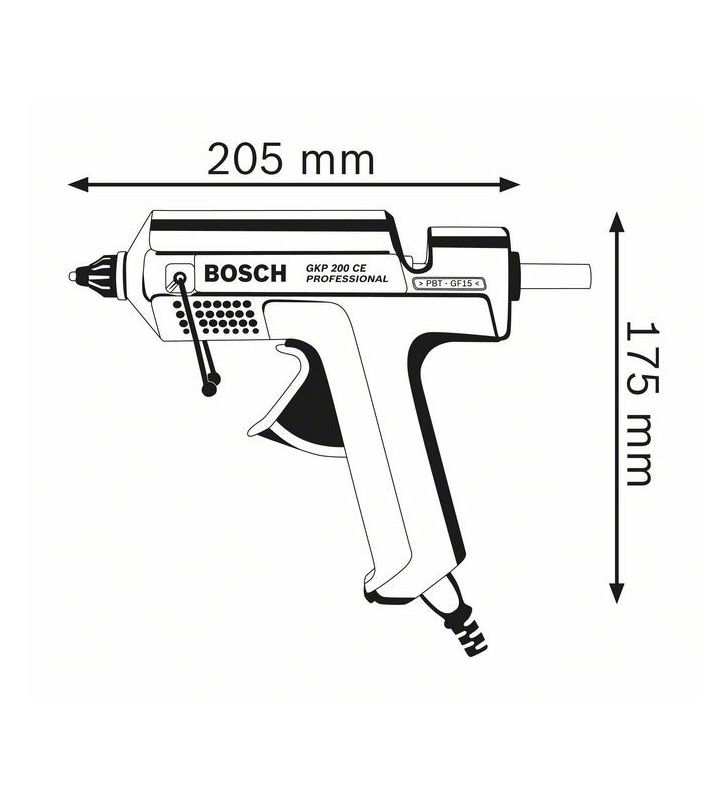 Bosch 0 601 950 703 pistola e penna a caldo