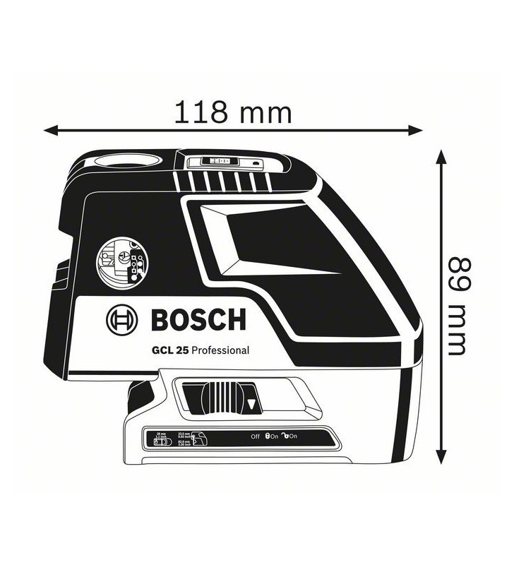 Bosch 0 601 066 B00 livello laser Livella da puntamento 635 nm ( 1 mW)