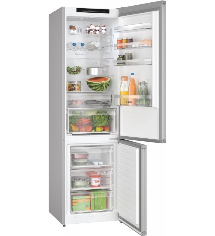 Bosch Serie 4 KGN392LBF frigorifero con congelatore Libera installazione 363 L B Acciaio inossidabile