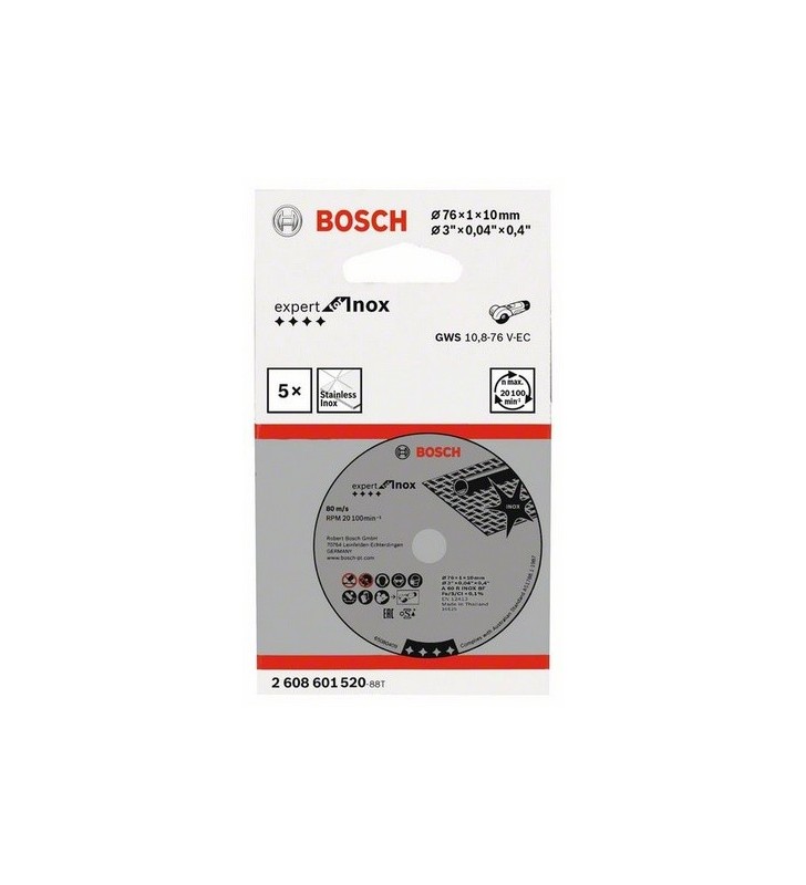 Bosch 2 608 601 520 accessorio per smerigliatrice Disco per tagliare