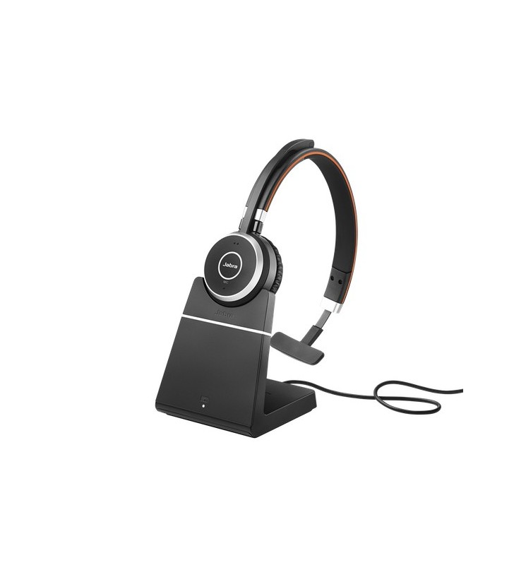 Jabra Evolve 65 Auricolare Con cavo e senza cavo A Padiglione Musica e Chiamate USB tipo A Bluetooth Base di ricarica Nero