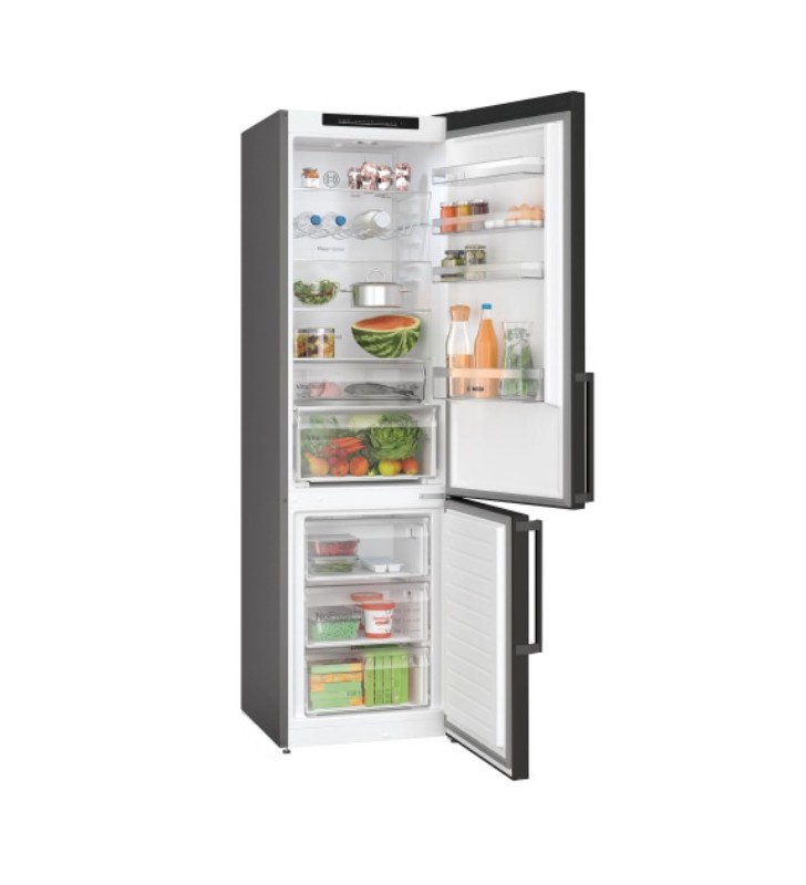 Bosch Serie 4 KGN39VXBT frigorifero con congelatore Libera installazione 363 L B Nero