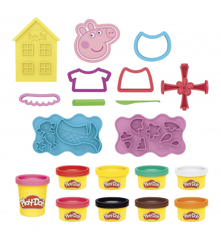 Play-Doh Peppa Pig F14975L0 composto per ceramica e modellazione Set da gioco in argilla da modellare 458 g Multicolore 1 pz