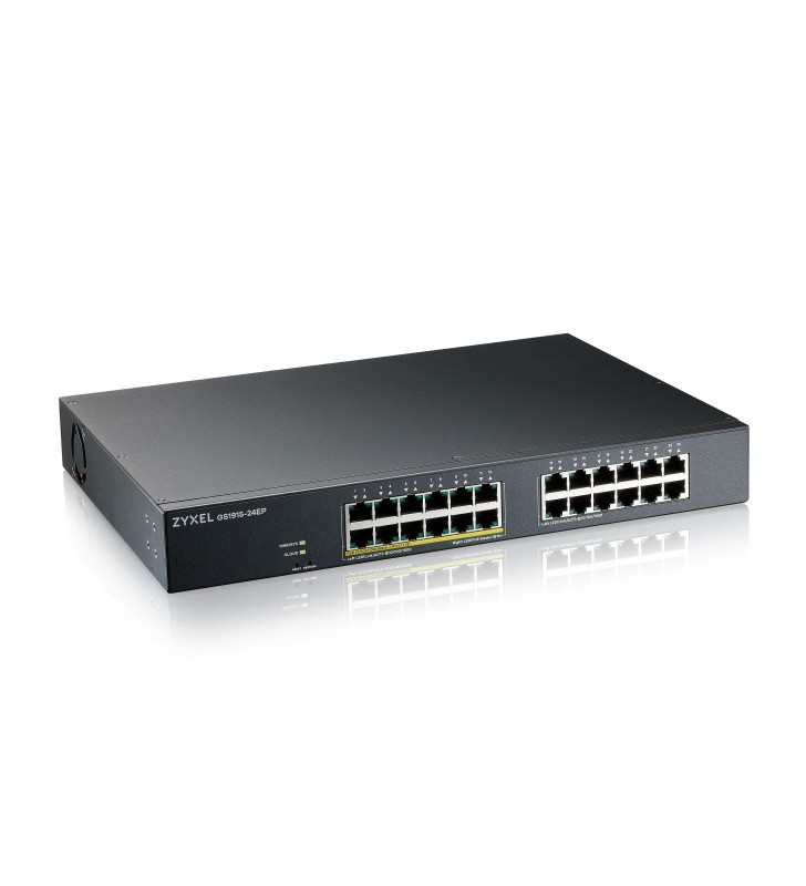 Zyxel GS1915-24EP Gestito L2 Gigabit Ethernet (10/100/1000) Supporto Power over Ethernet (PoE) 1U Nero