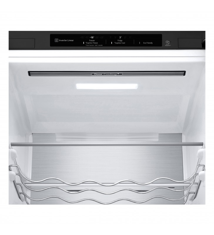 LG GBB72MCVBN frigorifero con congelatore Libera installazione 384 L B Nero, Metallico
