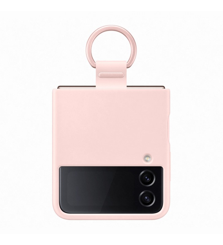 Samsung Silicone Cover with Ring per Galaxy Z Flip4, Rosa