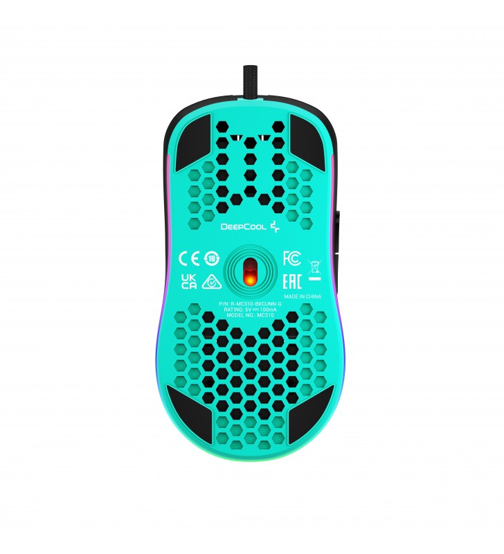 DeepCool MC310 mouse Mano destra USB tipo A Ottico 12800 DPI