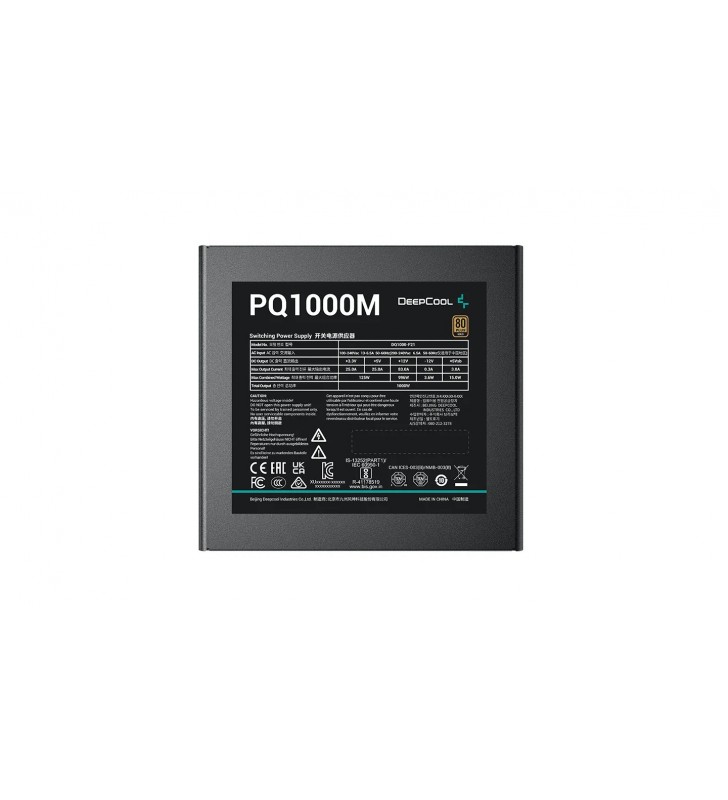 DeepCool PQ1000M alimentatore per computer 1000 W 20+4 pin ATX Nero