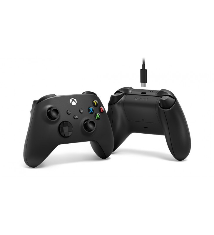 Microsoft Xbox Wireless Controller + USB-C Cable Nero Gamepad Analogico/Digitale PC, Xbox One, Xbox One S, Xbox One X, Xbox