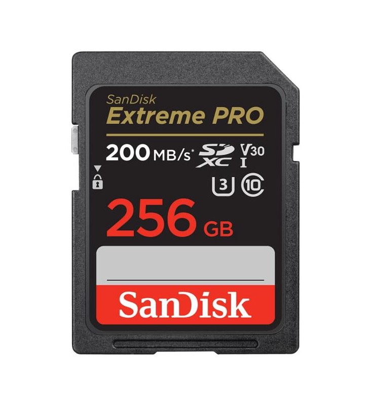 EXTREME PRO 256GB SDXC MEMORY/CARD 200MB/S 140MB/S UHS-I CL 10