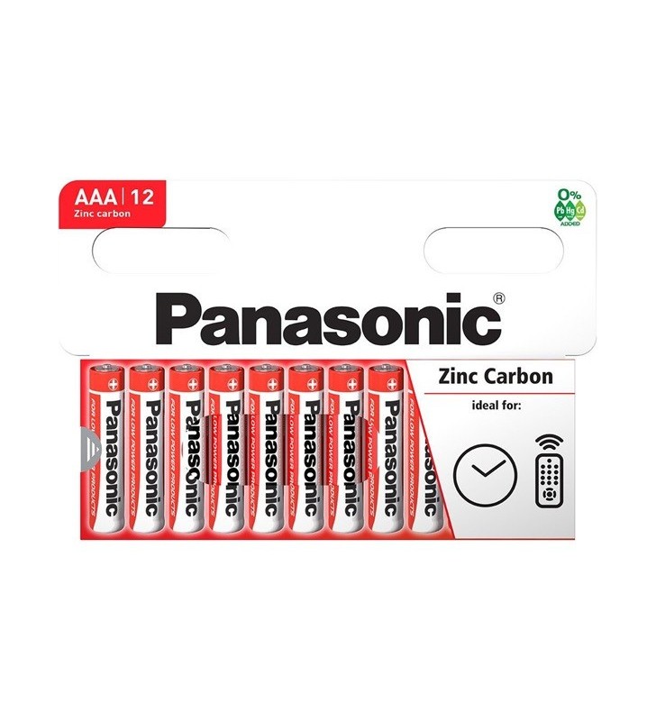 Panasonic baterie zinc AAA (R3) rosie B12 R03RZ/12HH