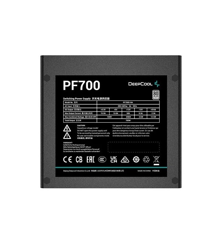 DeepCool PF700 alimentatore per computer 700 W ATX Nero