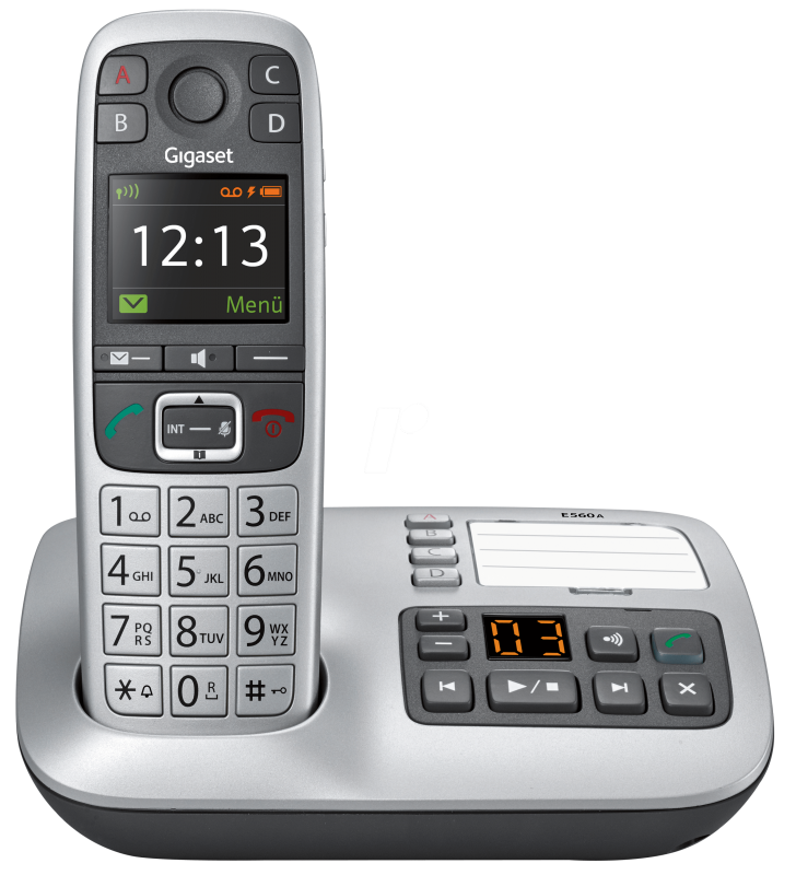 GIGASET E560A Premium large-button telephone with answering machine