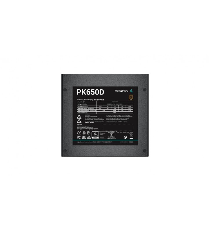 DeepCool PK650D alimentatore per computer 650 W 20+4 pin ATX Nero