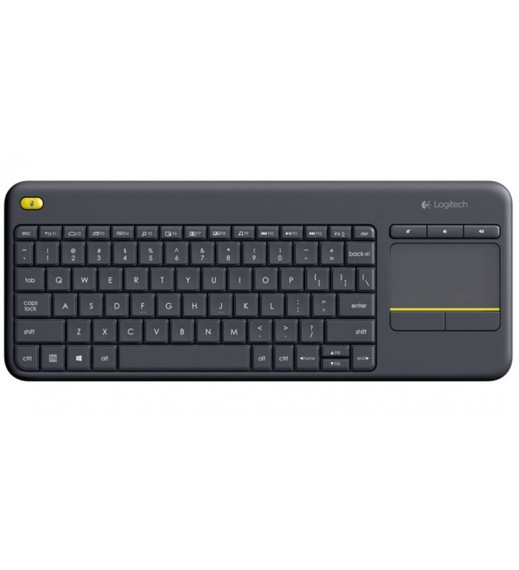 Logitech K400 Plus tastaturi RF fără fir QWERTZ Germană Negru