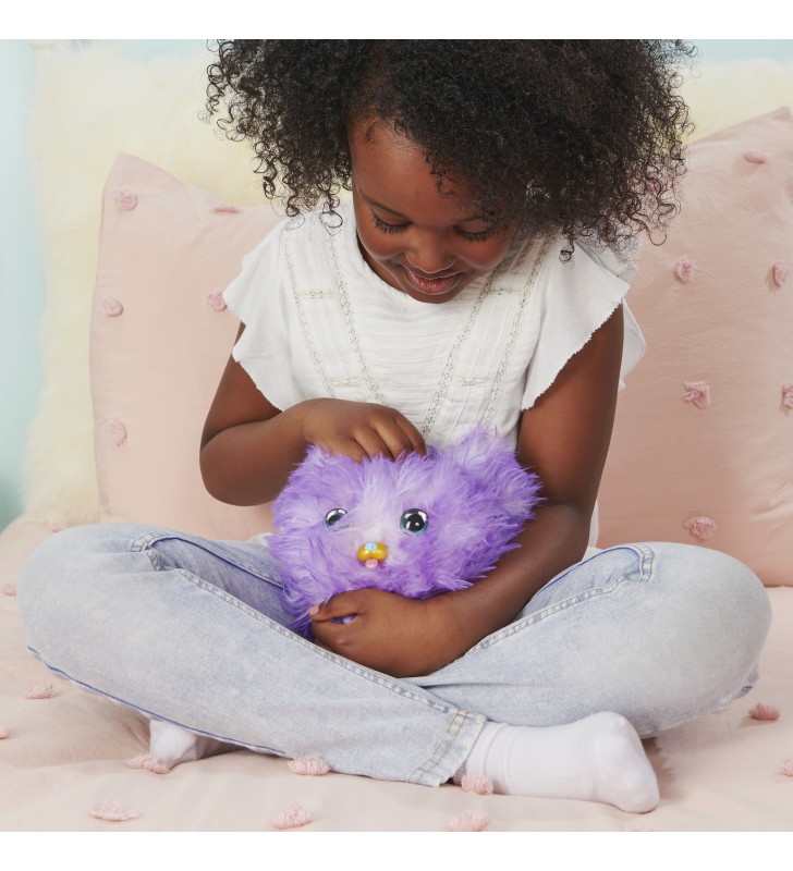 Spin Master Fur Fluffs , Pupper-Fluff, animale giocattolo interattivo a sorpresa con oltre 100 suoni e reazioni, per bambine