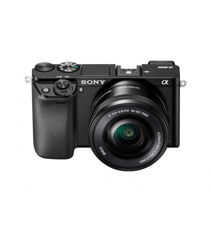 Sony α Alpha 6000L, fotocamera mirrorless con obiettivo 16-50 mm, attacco E, sensore APS-C, 24.3 MP, nero