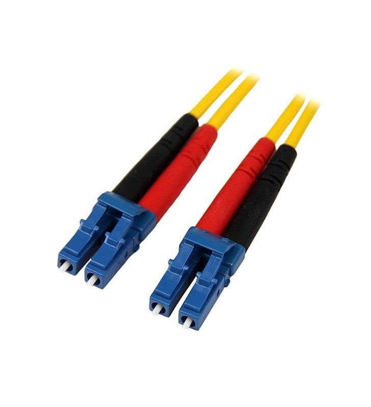 StarTech.com 1m LC - LC Single Mode Duplex Fiber cabluri din fibră optică Galben