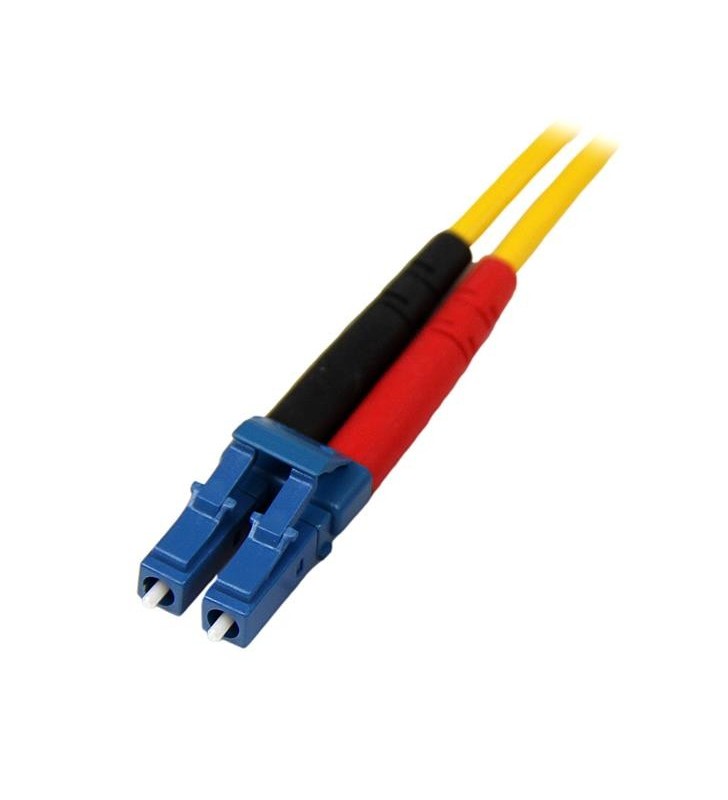 StarTech.com 1m LC - LC Single Mode Duplex Fiber cabluri din fibră optică Galben