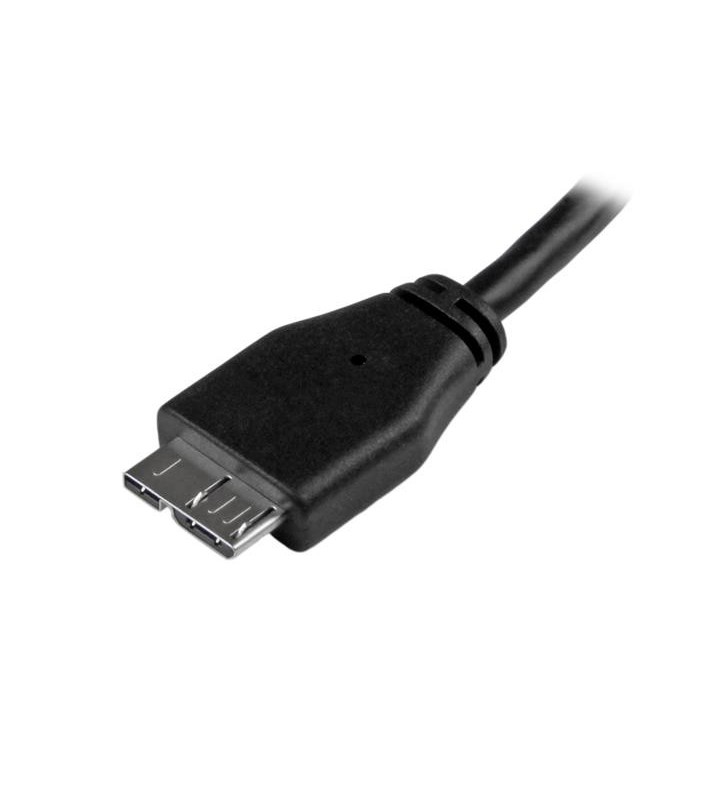 StarTech.com USB3AUB1MS cabluri USB 1 m 3.2 Gen 1 (3.1 Gen 1) USB A Micro-USB B Negru