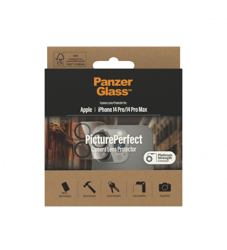 PanzerGlass Kamera Protector für Apple iPhone 2022 6.1" Pro/6.7" Pro Max Pellicola proteggischermo trasparente 1 pz
