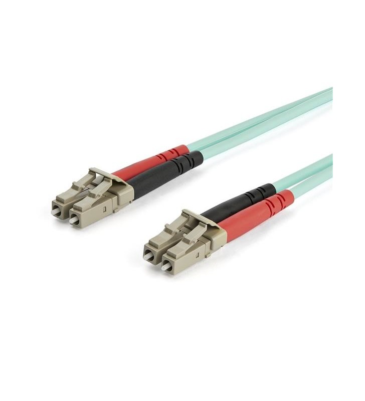 StarTech.com A50FBLCLC15 cabluri din fibră optică 15 m LSZH OM3 LC Aqua