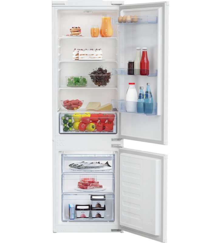 Beko BCSA285K4SN frigorifero con congelatore Da incasso 271 L E Bianco