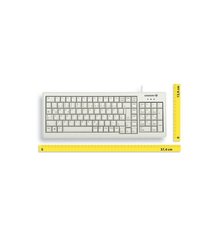 CHERRY XS tastaturi USB QWERTZ Germană Gri