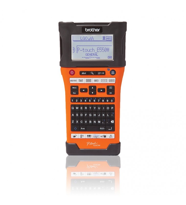 Brother PT-E550WSP imprimante pentru etichete De transfer termic 180 x 360 DPI Prin cablu & Wireless HSe/HGe/TZe QWERTY