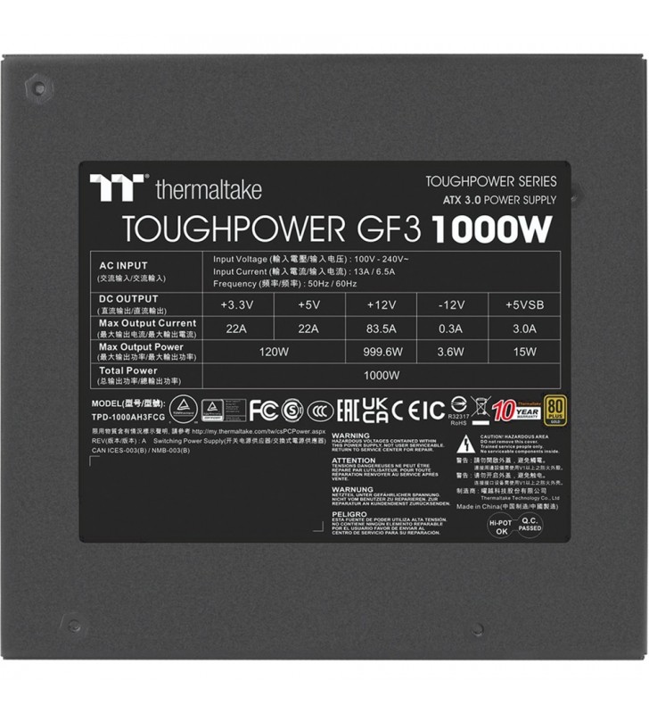 Toughpower GF3 1000W, PC-Netzteil