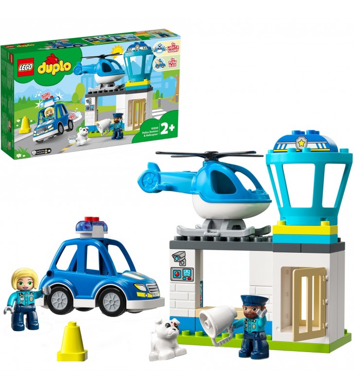 10959 DUPLO Polizeistation mit Hubschrauber und Polizeiauto, Konstruktionsspielzeug