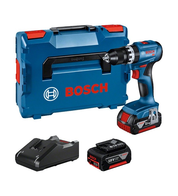 Bosch GSB 18V-45 1900 Giri/min Nero, Blu