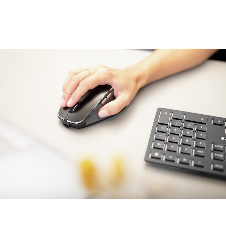 CHERRY DW 9500 SLIM tastiera Mouse incluso RF senza fili + Bluetooth QWERTZ Tedesco Nero, Grigio