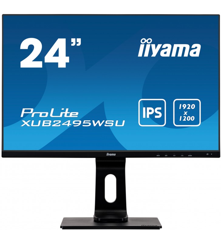 iiyama ProLite XUB2495WSU-B4 Monitor PC 61,2 cm (24.1") 1920 x 1200 Pixel Nero