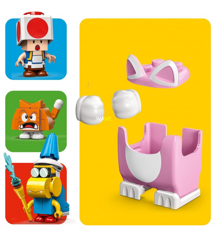 71407 Super Mario Katzen-Peach-Anzug und Eisturm – Erweiterungsset, Konstruktionsspielzeug