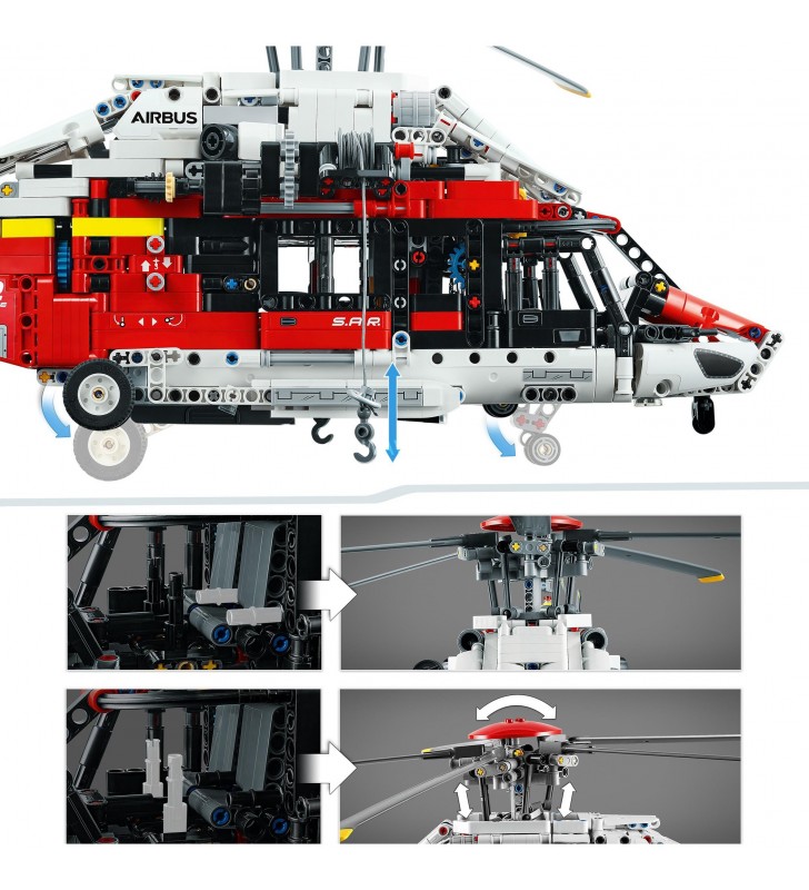 42145 Technic Airbus H175 Rettungshubschrauber, Konstruktionsspielzeug
