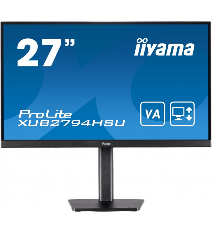 iiyama ProLite XUB2794HSU-B1 Monitor PC 68,6 cm (27") 1920 x 1080 Pixel Full HD LCD Nero