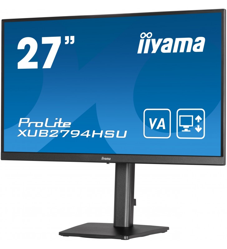 iiyama ProLite XUB2794HSU-B1 Monitor PC 68,6 cm (27") 1920 x 1080 Pixel Full HD LCD Nero