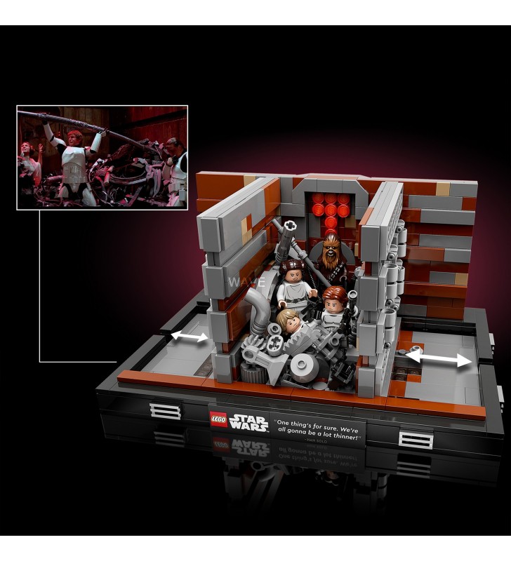 75339 Star Wars Müllpresse im Todesstern – Diorama, Konstruktionsspielzeug