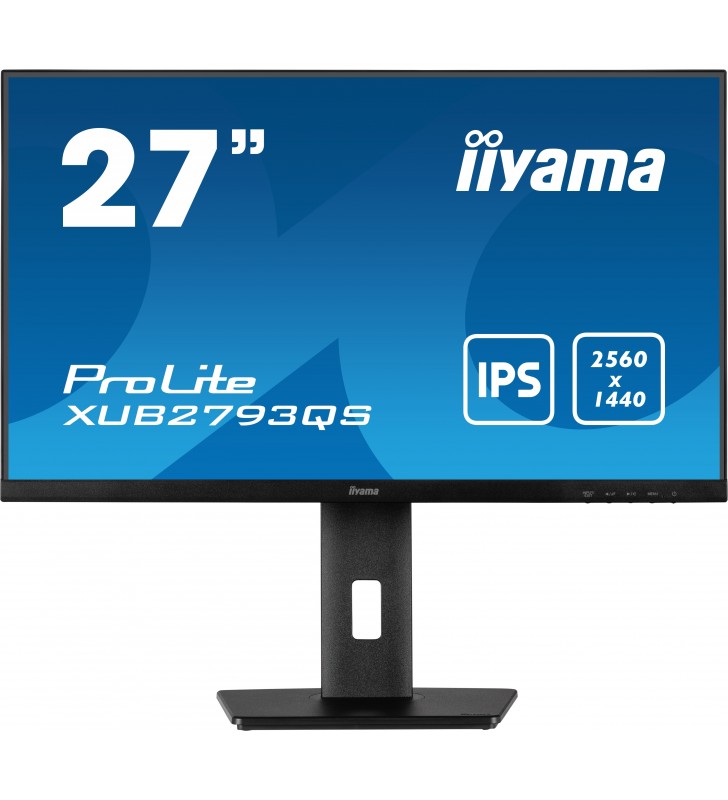 iiyama ProLite XUB2793QS-B1 Monitor PC 68,6 cm (27") 2560 x 1440 Pixel Wide Quad HD LED Nero