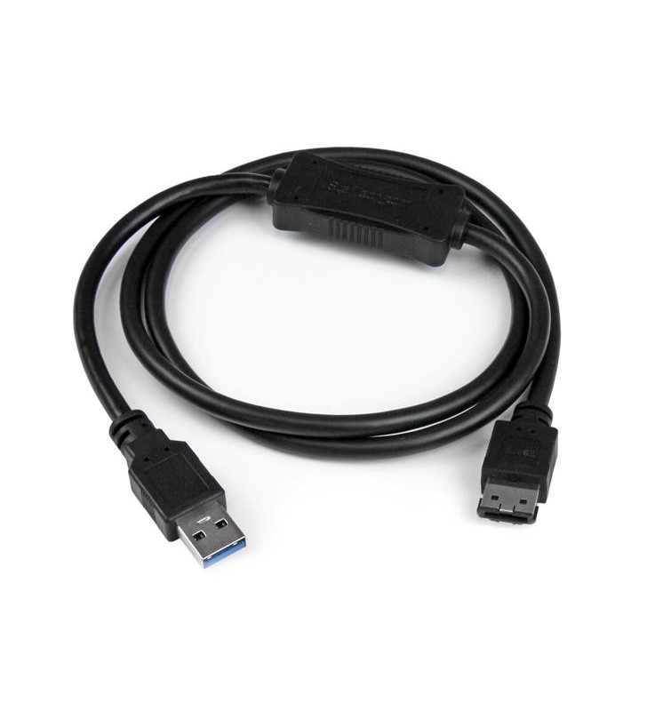 StarTech.com USB3S2ESATA3 cabluri prelungitoare cu mufe mamă/tată USB 3.0 A eSATA Negru