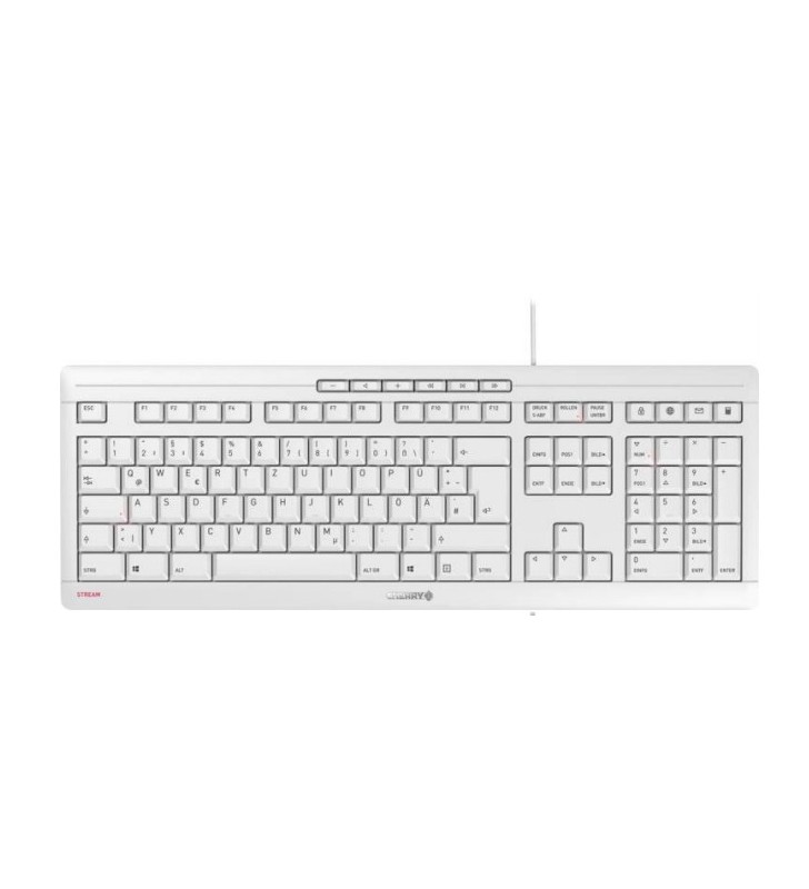 CHERRY JK-8500 tastaturi USB QWERTZ Germană Alb