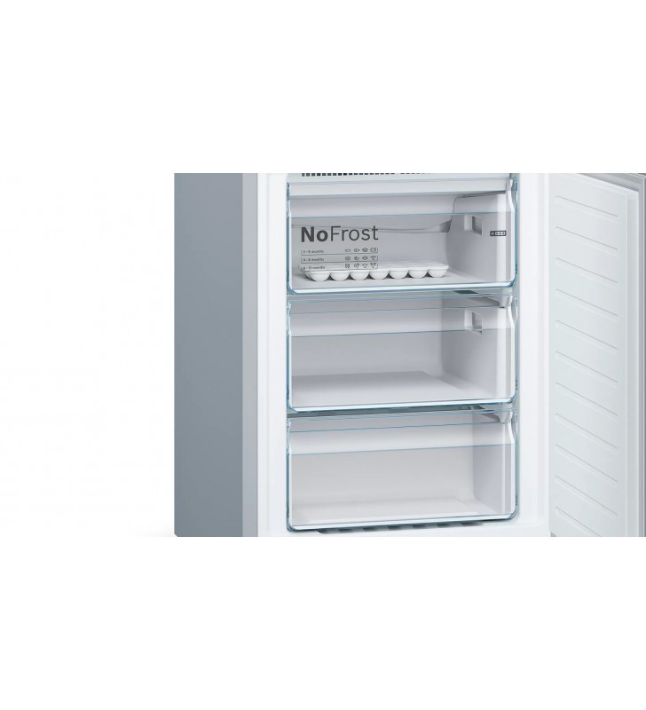 Bosch Serie 4 KGN39IJEA+KSZ1BVT00 frigorifero con congelatore Libera installazione 368 L E Blu